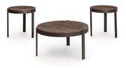 Horizon Hills - Occasional Table Set (Set of 3) - Brown / Black