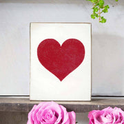 Heart Decorative Wooden Block