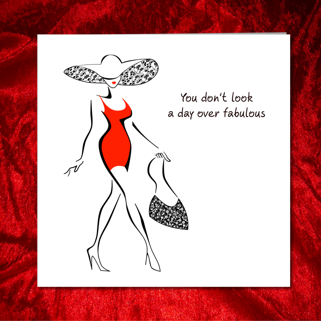 Birthday Card for girl friend female bestie Mum Aunty Grandma 30th 40th 50th 60th funny humorous amusing glamorous special