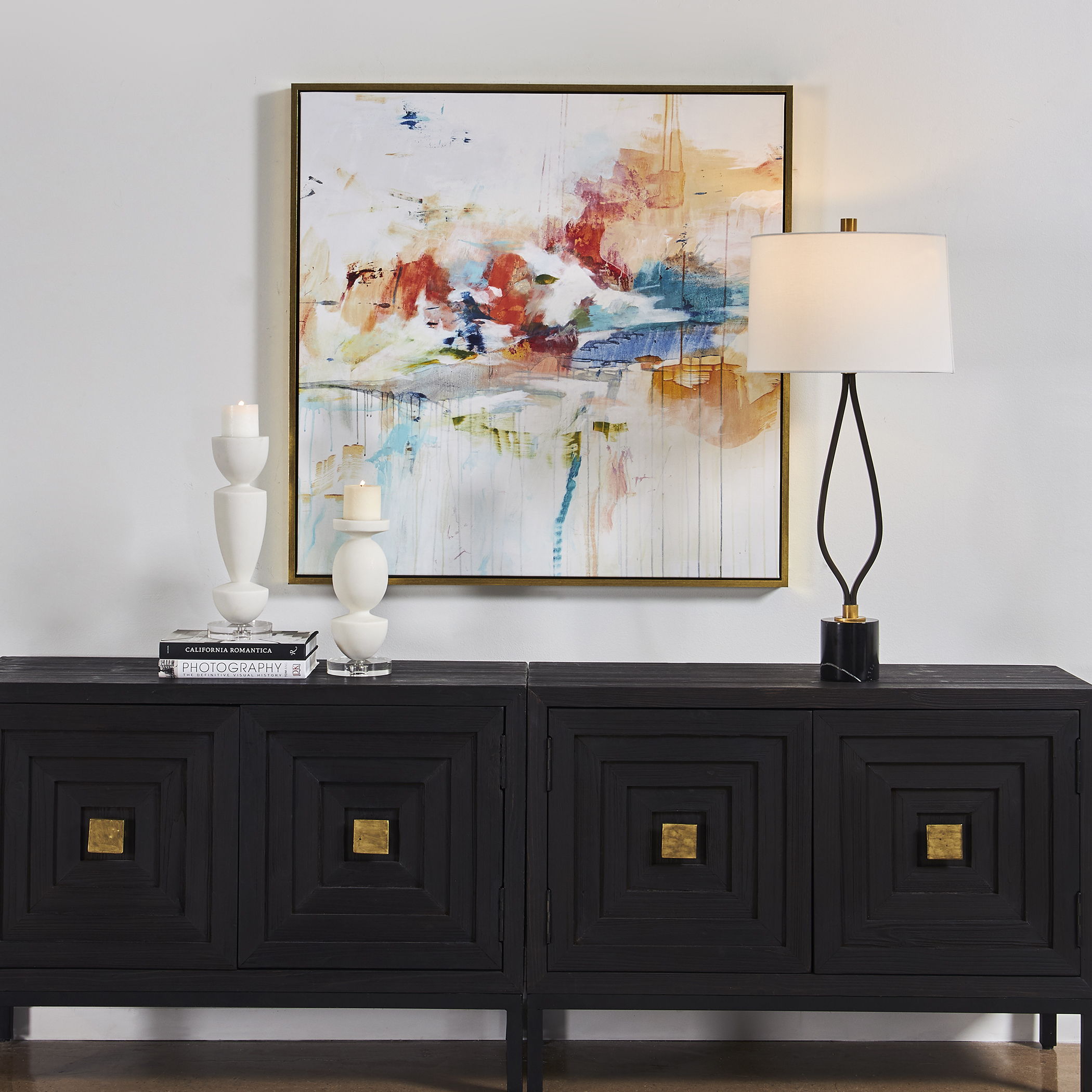 Dream State - Framed Abstract Art - Gray
