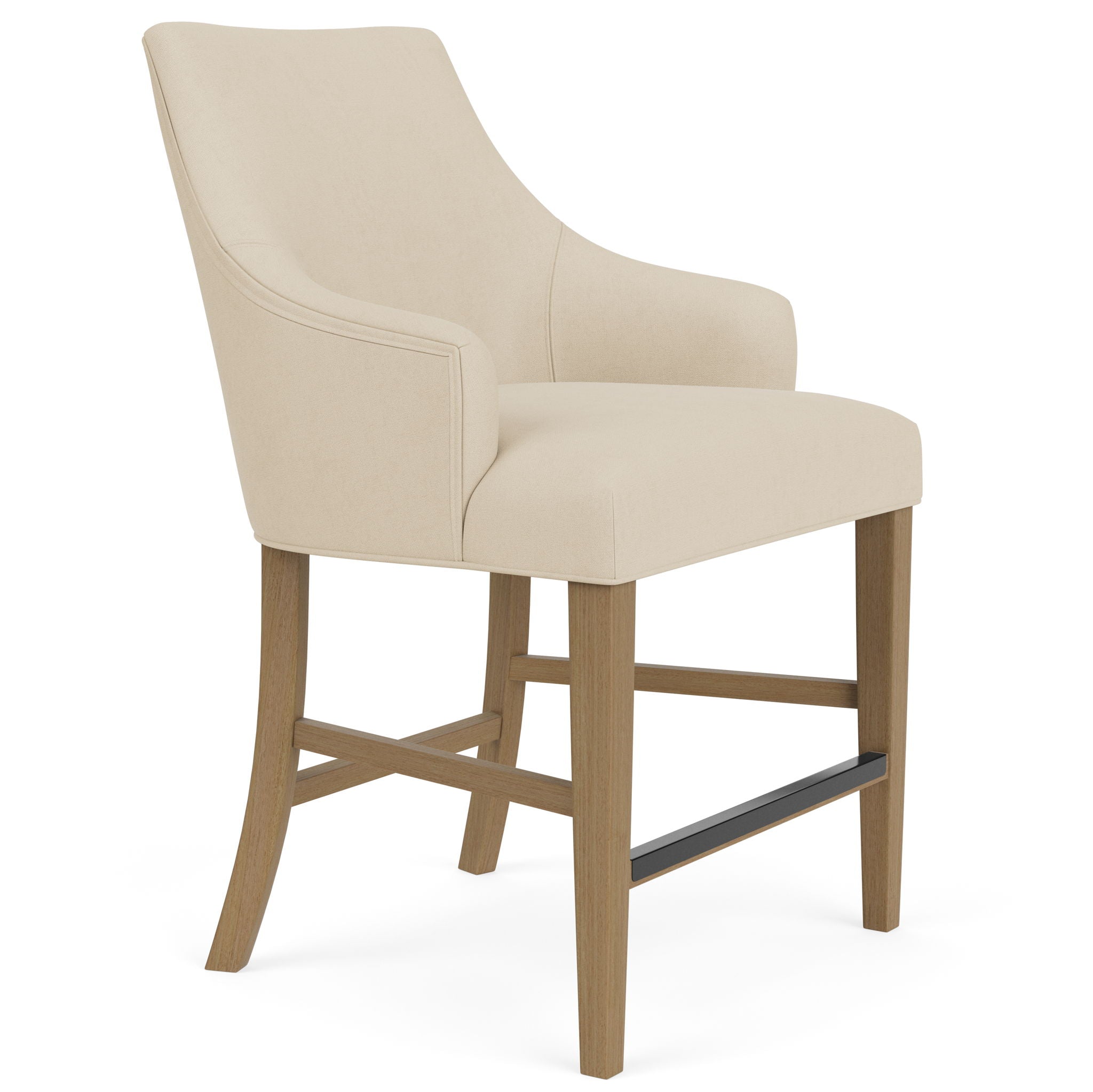 Mix-N-Match Chairs - Swoop Arm Upholstered Stool