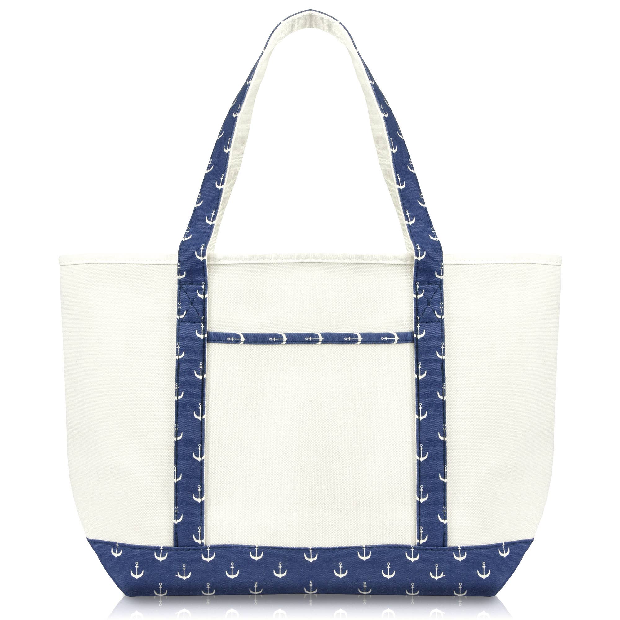 DALIX 23" Premium 24 oz. Cotton Canvas Shopping Tote Bag