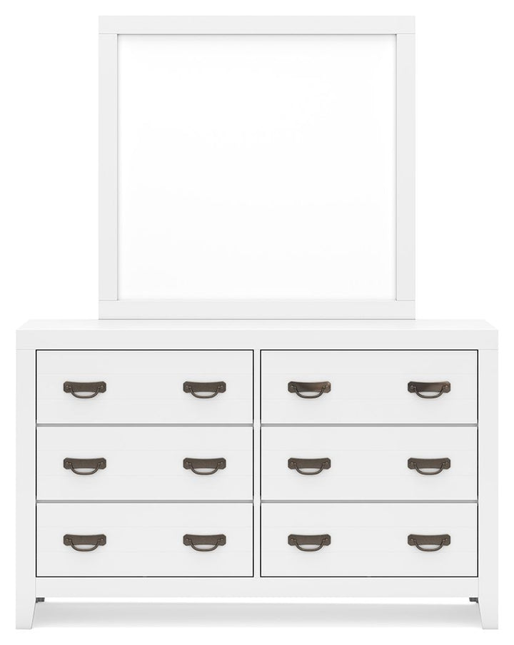 Binterglen - White - Dresser And Mirror