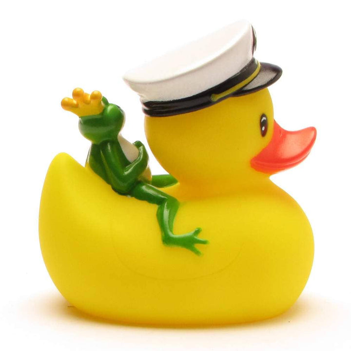 Bathing Duck Captain with Frog Prince