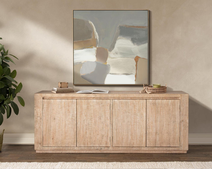 Wolden - 4 Door Buffet - Antique Beige