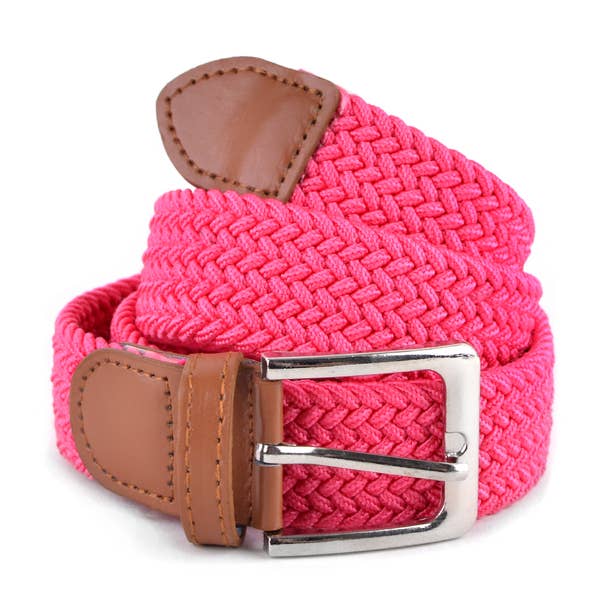 Men's Stretch Braided Woven Belts: OLI / L
