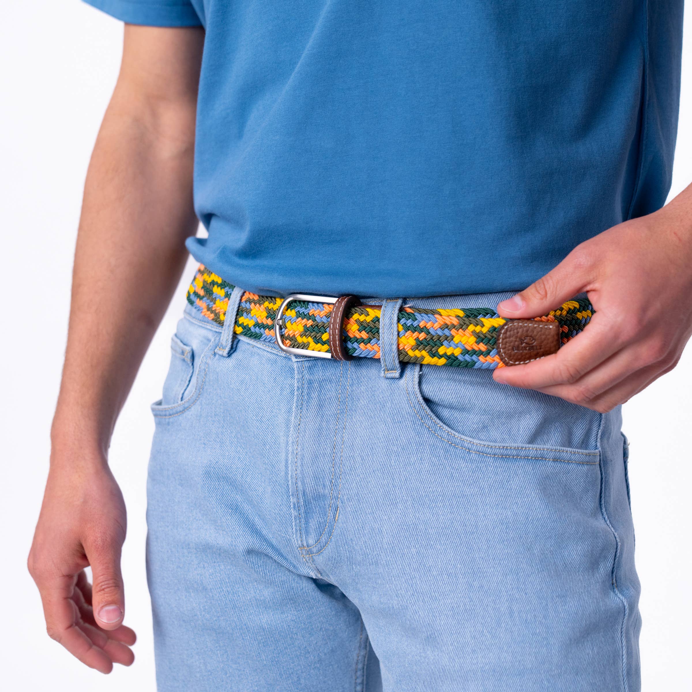 Elastic braided belt - Zurich