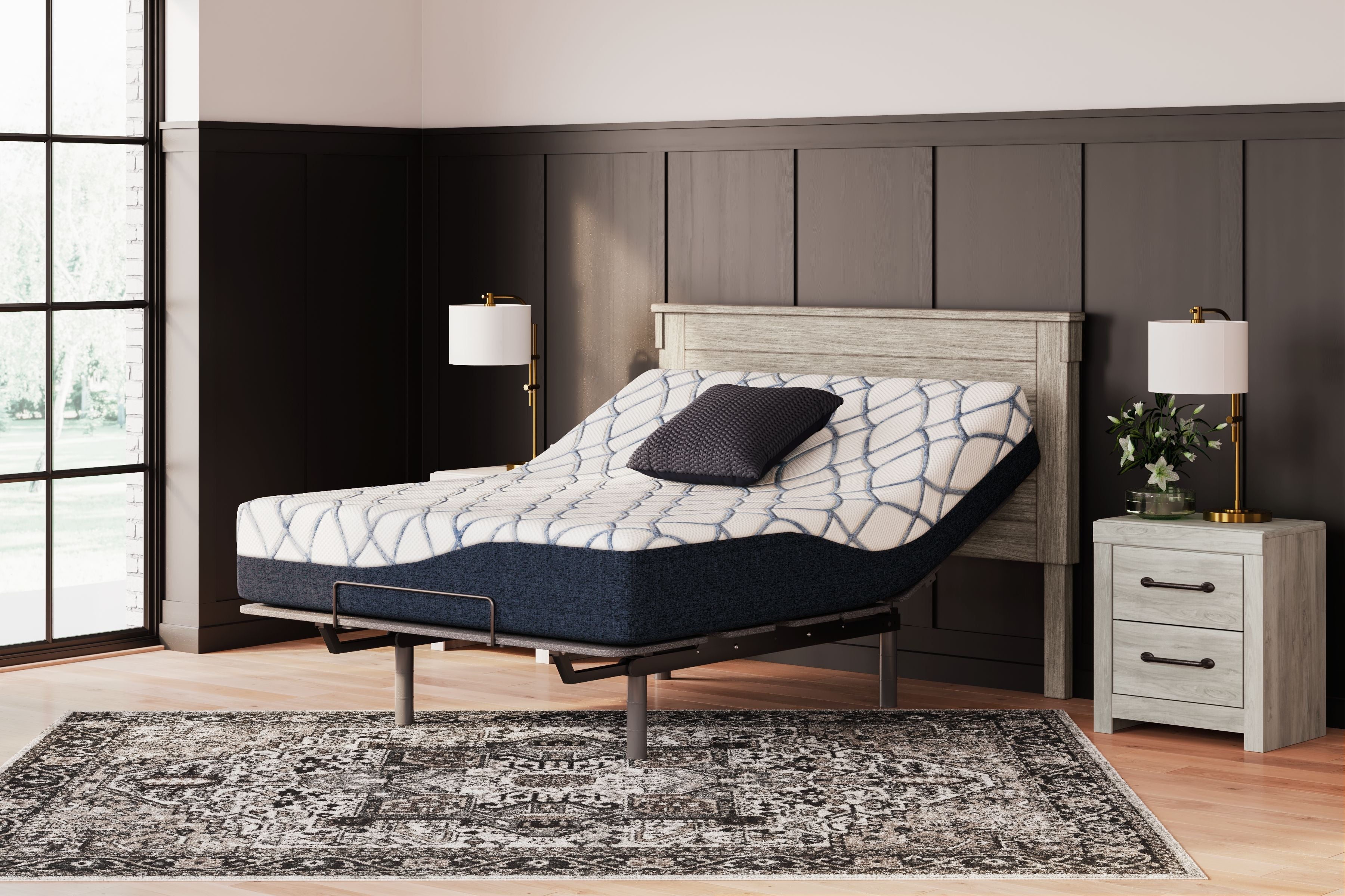12 Inch Chime Elite 2.0 - California King Mattress - White / Blue