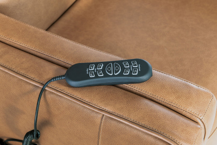 RC - Thyme Power Recliner With Power Headrest, Lumbar, And Lift - Light Brown