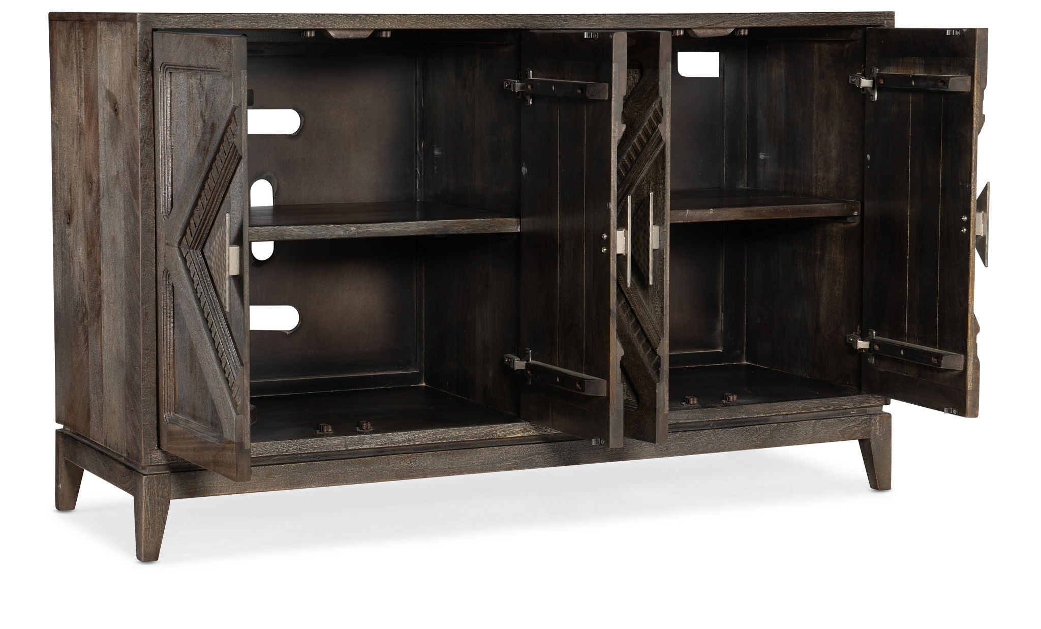 Commerce And Market - Carved Accent Chest - Dark Brown