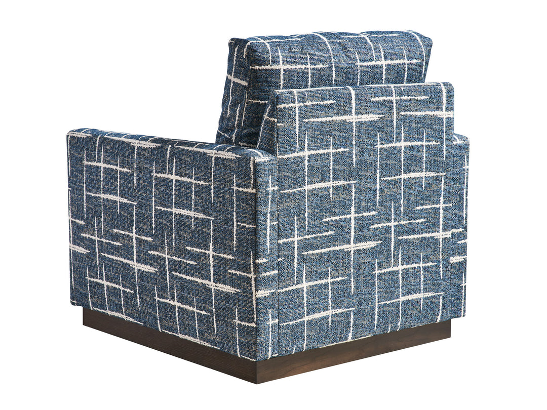 Barclay Butera Upholstery - Meadow View Swivel Chair - Blue