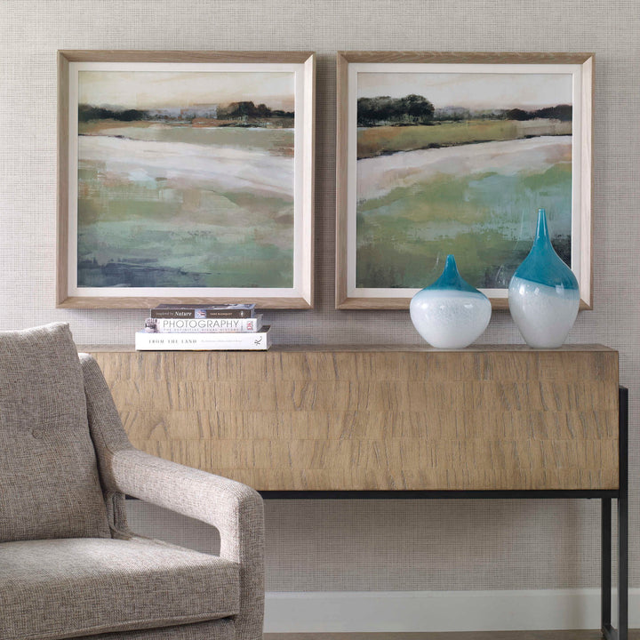 Vivid Vista - Framed Prints (Set of 2) - Green