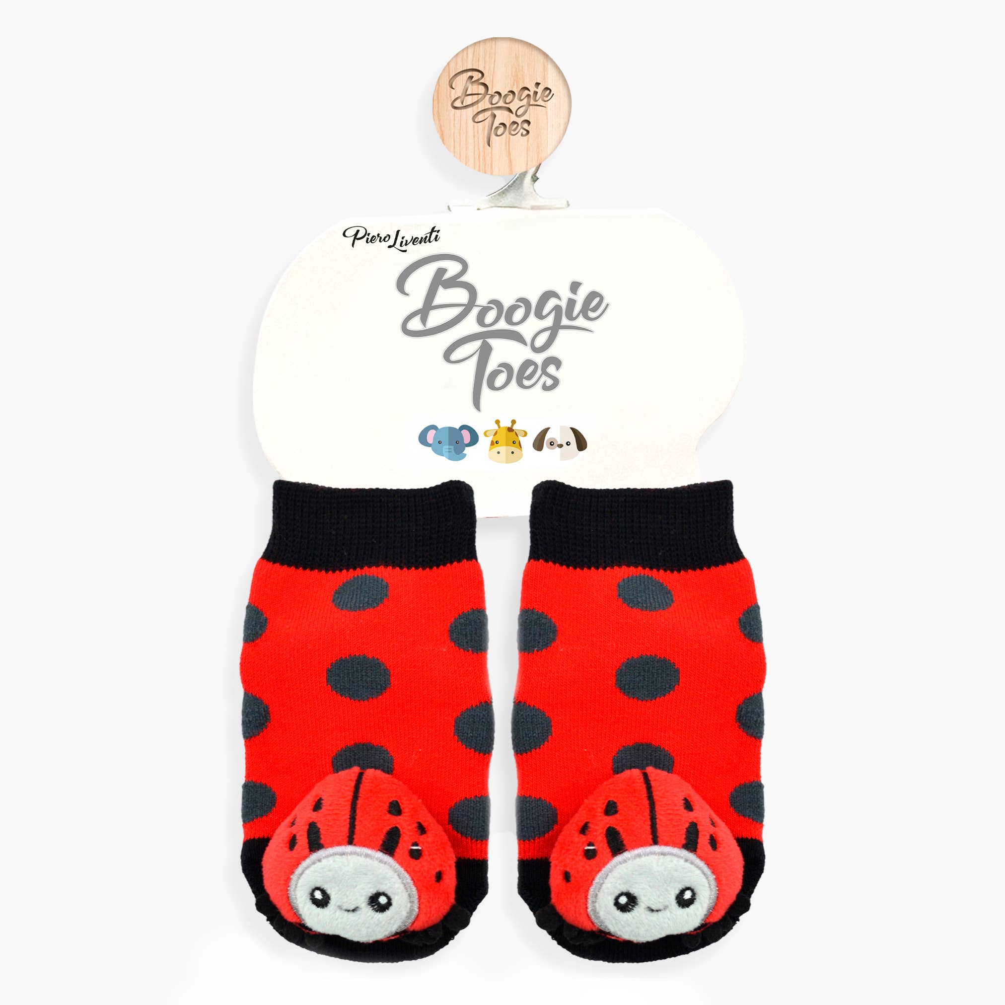 Ladybug Boogie Toes Rattle Socks