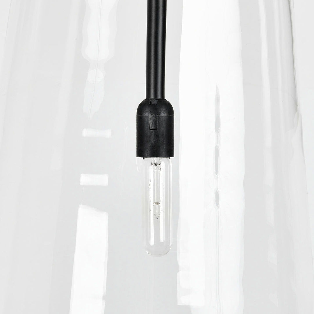 Camille - Glass Pendant - Black