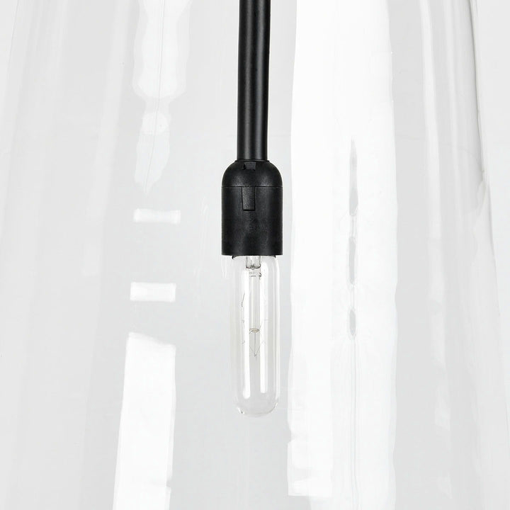 Camille - Glass Pendant - Black