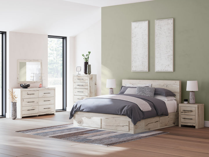 Lawroy - Panel Bed With Storage