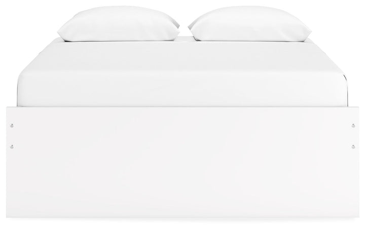 Onita - White - Queen Platform Bed With 2 Side Storage