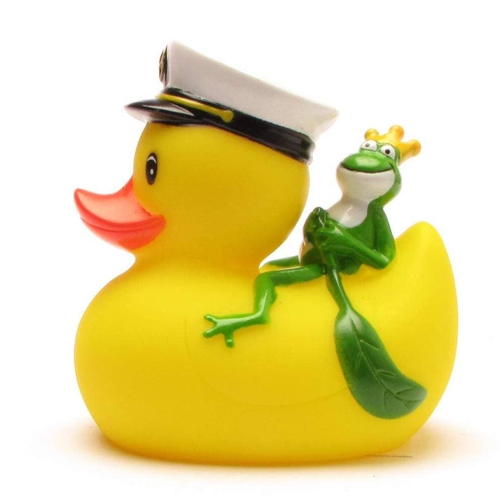 Bathing Duck Captain with Frog Prince