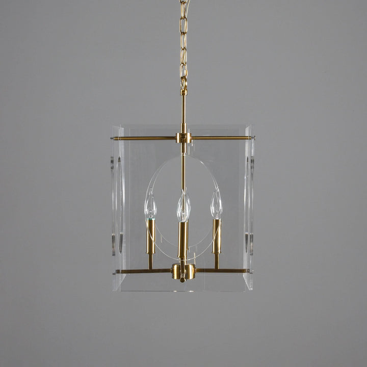 Tessa - Chandelier - Clear/Brass