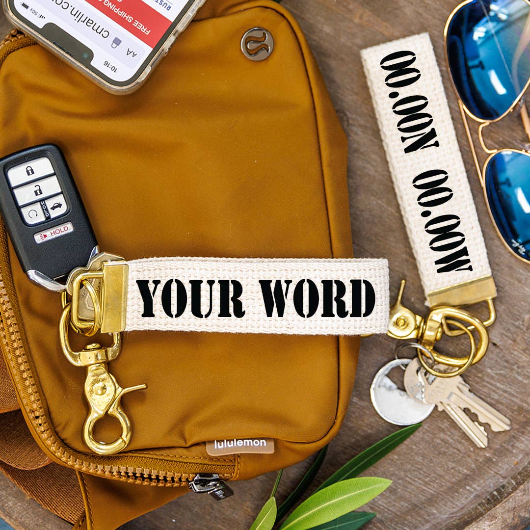 Personalized Town + Coordinates Keychain