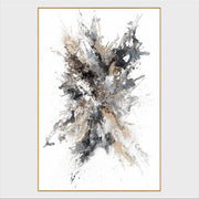 Sunstone - 48" x 48" Painting by Buddy Whitlock - Gray / White