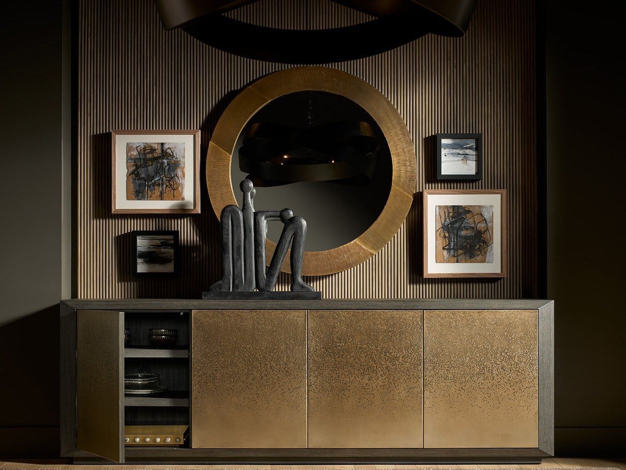 Modern / Mist & Veil - Nova Credenza - Bronze / Dark Brown