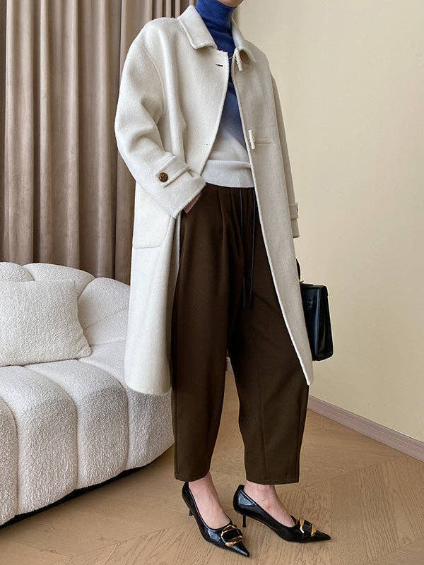 Long Sleeves Skinny Gradient High-Neck Pullovers Sweater Tops: CAMEL / One_size