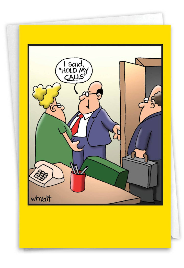 Birthday Card - Hold My Calls
