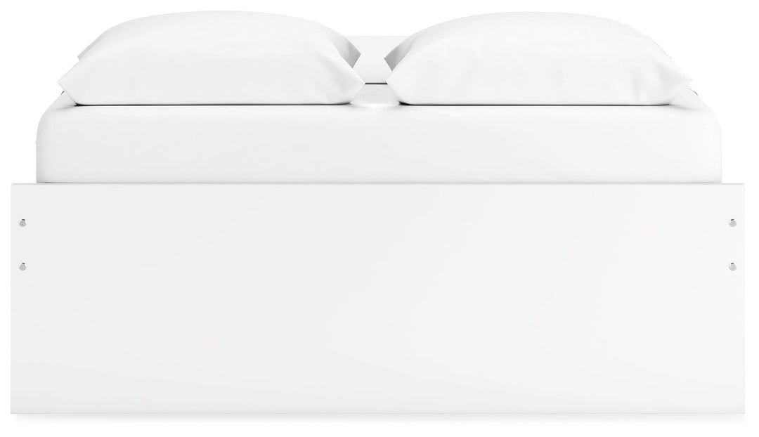 Onita - White - Queen Platform Bed With 2 Side Storage