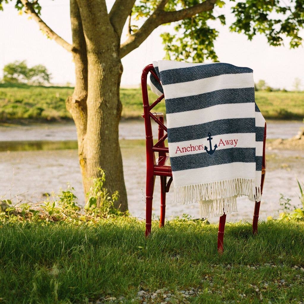 337 - Candy Stripe: Cream/Cobalt