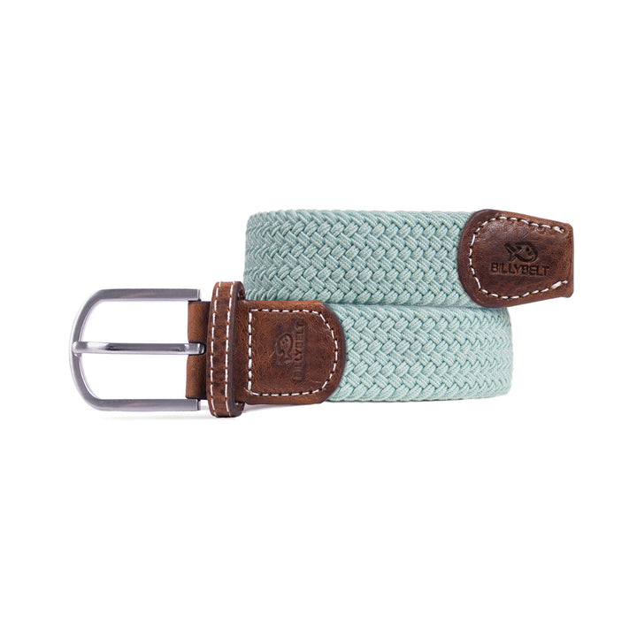 Arctic blue elastic braided belt: Size 1