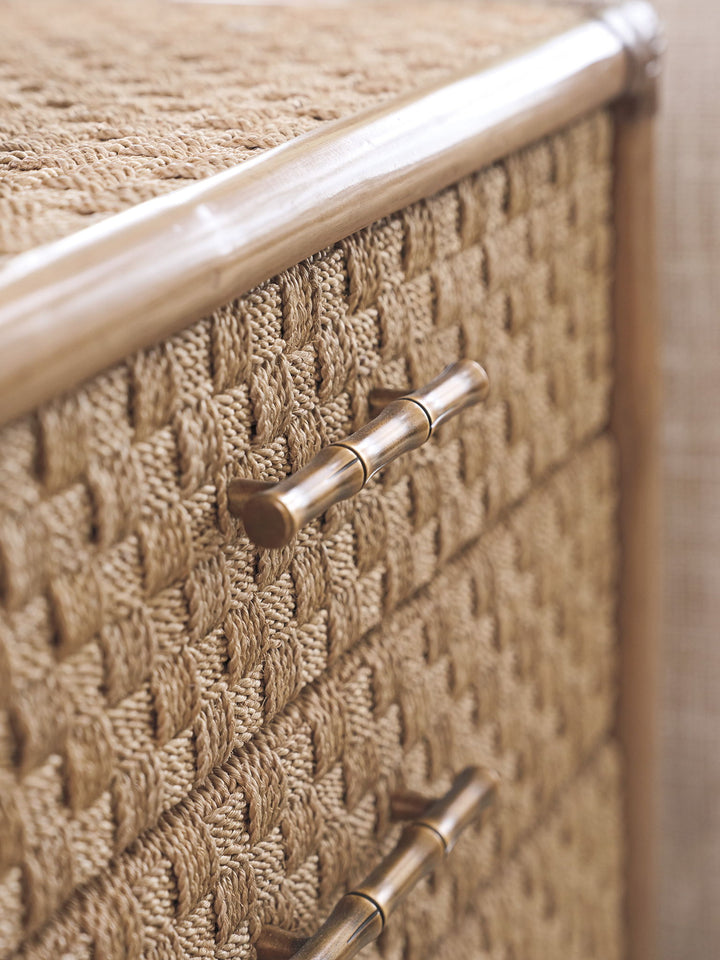 Key Biscayne - Coral Reef Square End Table - Light Brown