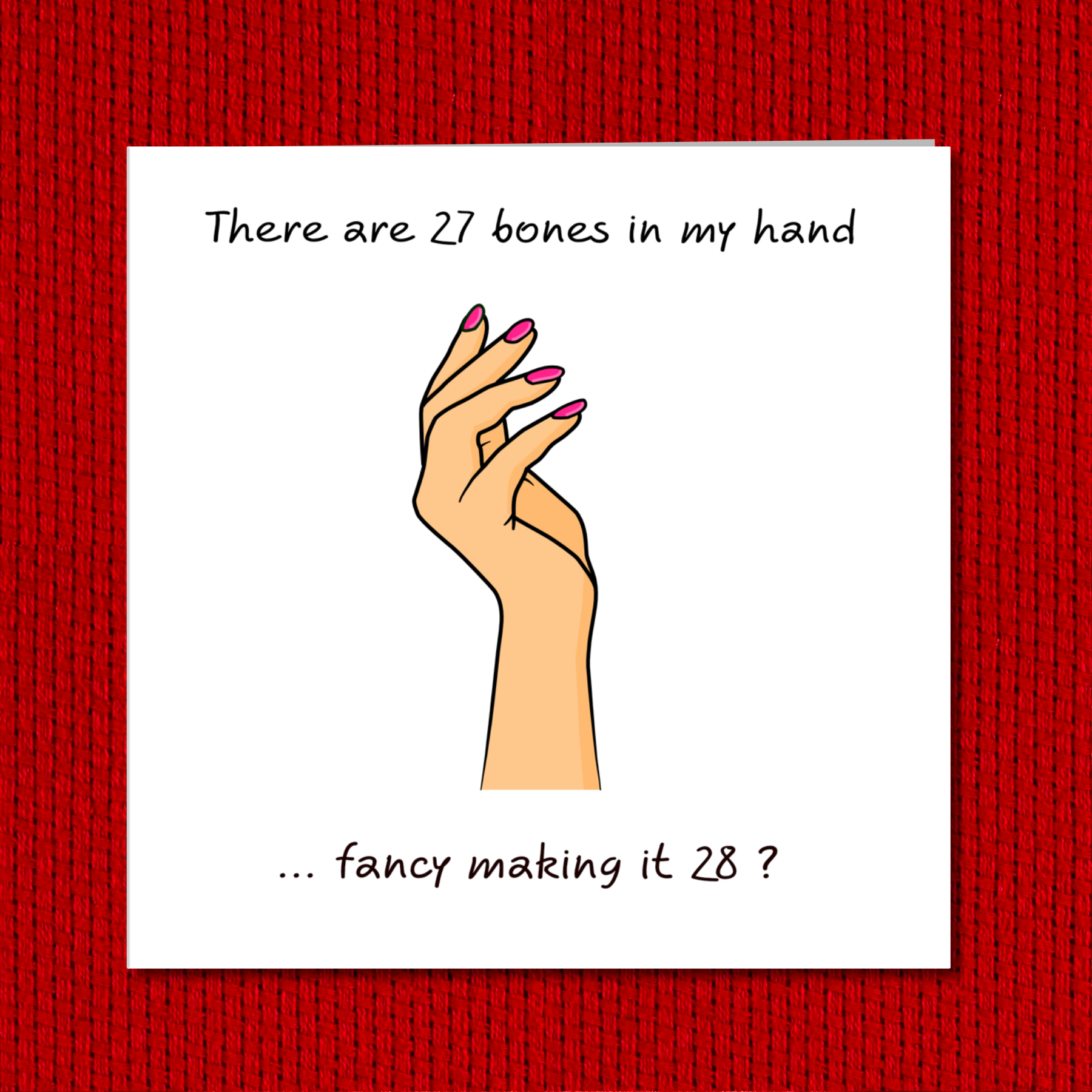 Naughty Anniversary, Birthday, Valentine's Day Card for boyfriend or husband. Funny cheeky card. Humorous adult rude risque love bone boner