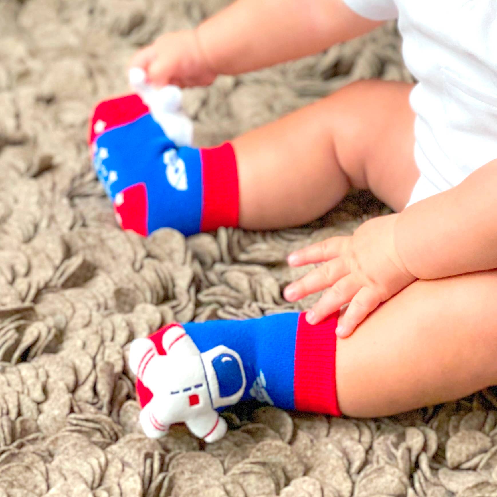Baby Astronaut Boogie Toes - Baby Rattle Socks: 1 - 2 Y