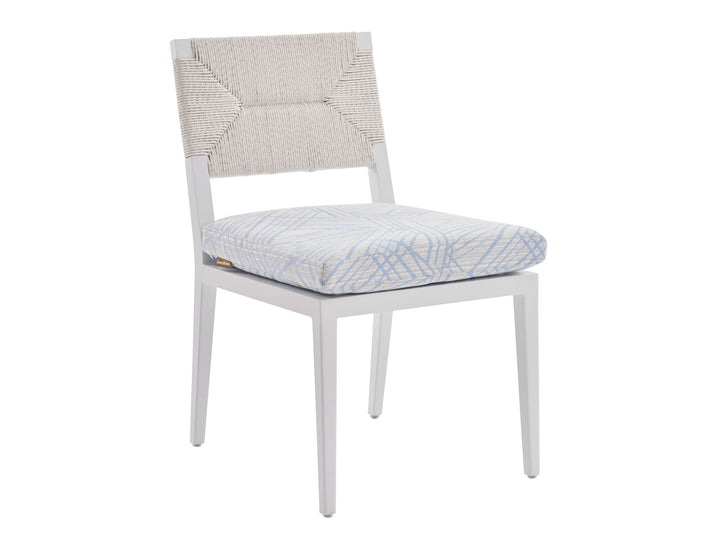 Ocean Breeze Promenade - Side Dining Chair - White / Light Blue