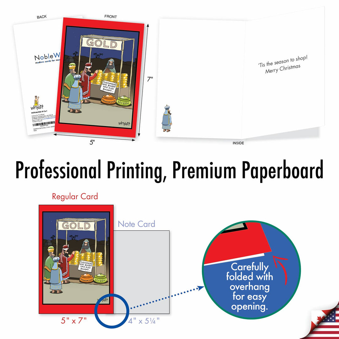 Boxed Christmas Cards - Gold Purchase