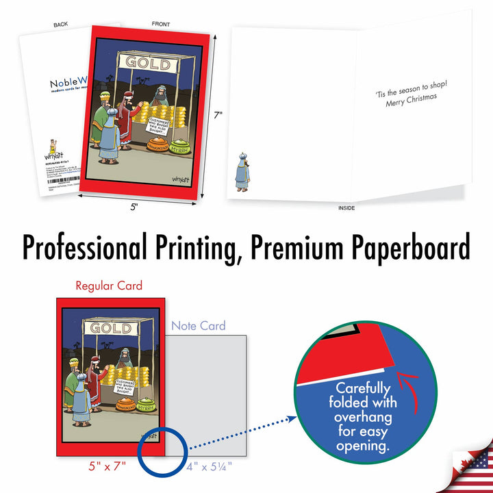Boxed Christmas Cards - Gold Purchase