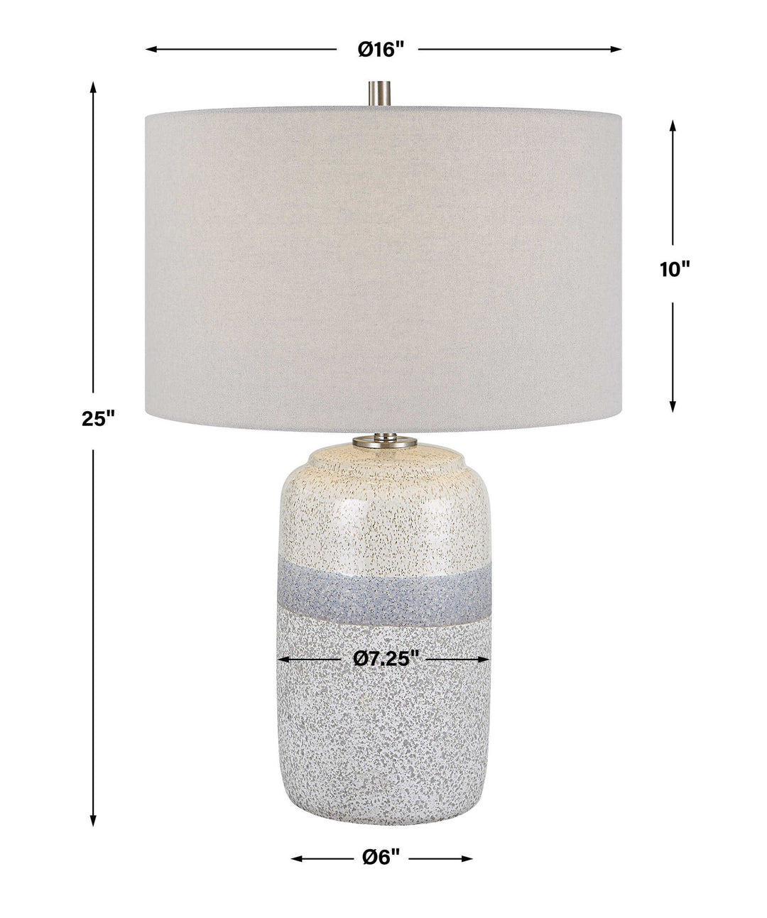 Pinpoint - Specked Table Lamp - Pearl Silver