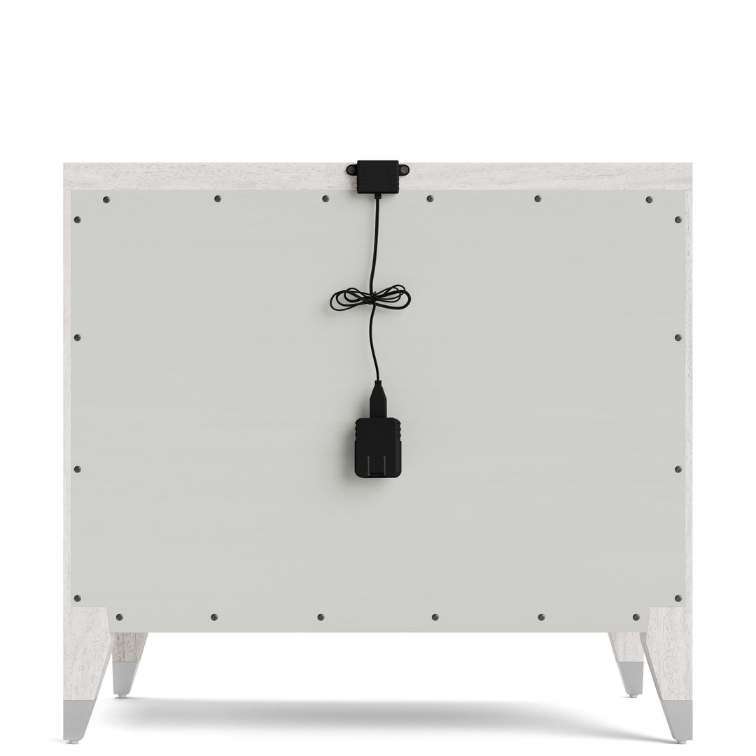 Hepburn - Three Drawer Nightstand - White
