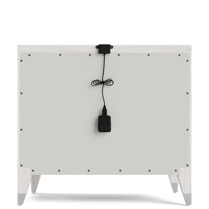 Hepburn - Three Drawer Nightstand - White