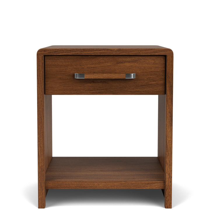 Elsie - One Drawer Nightstand - Dark Brown