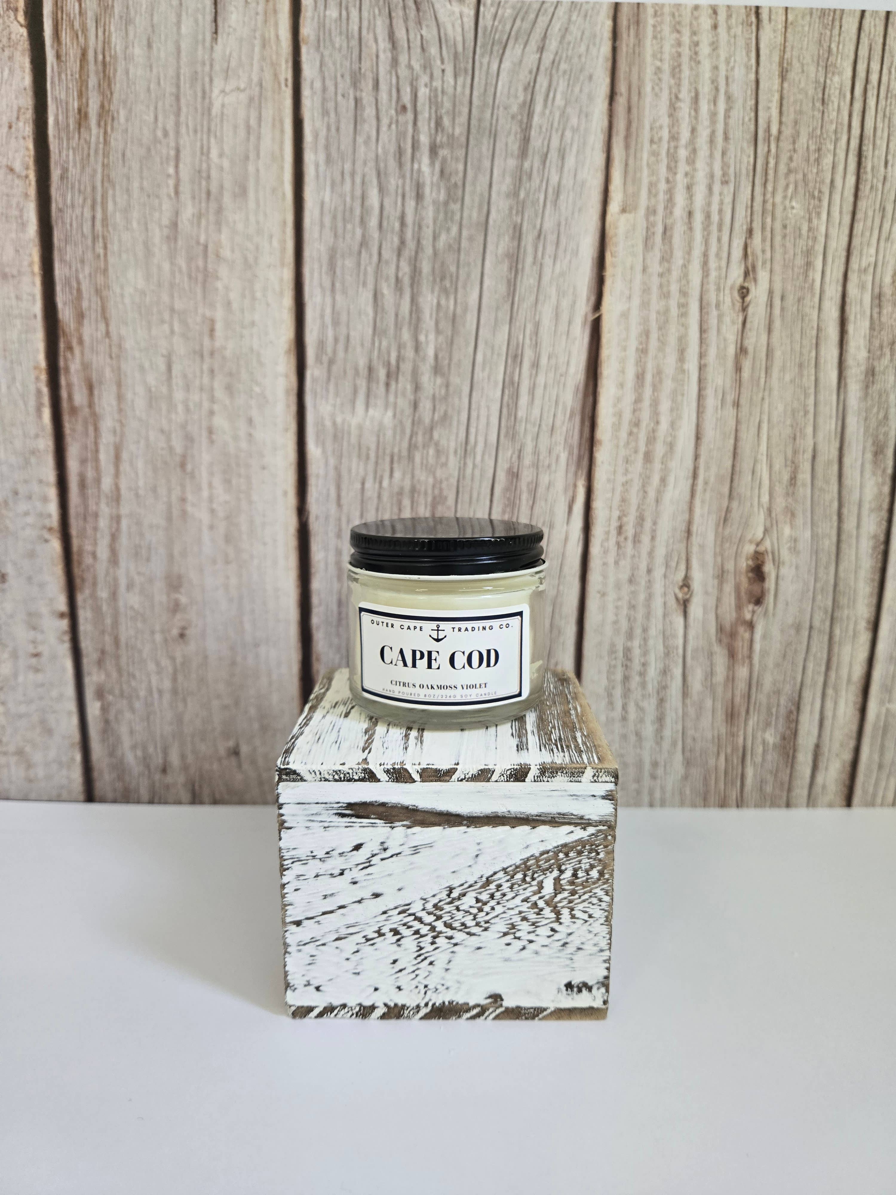 Cape Cod Soy Wax Crackling Wooden Wick Candle bulk wholesale : 8oz