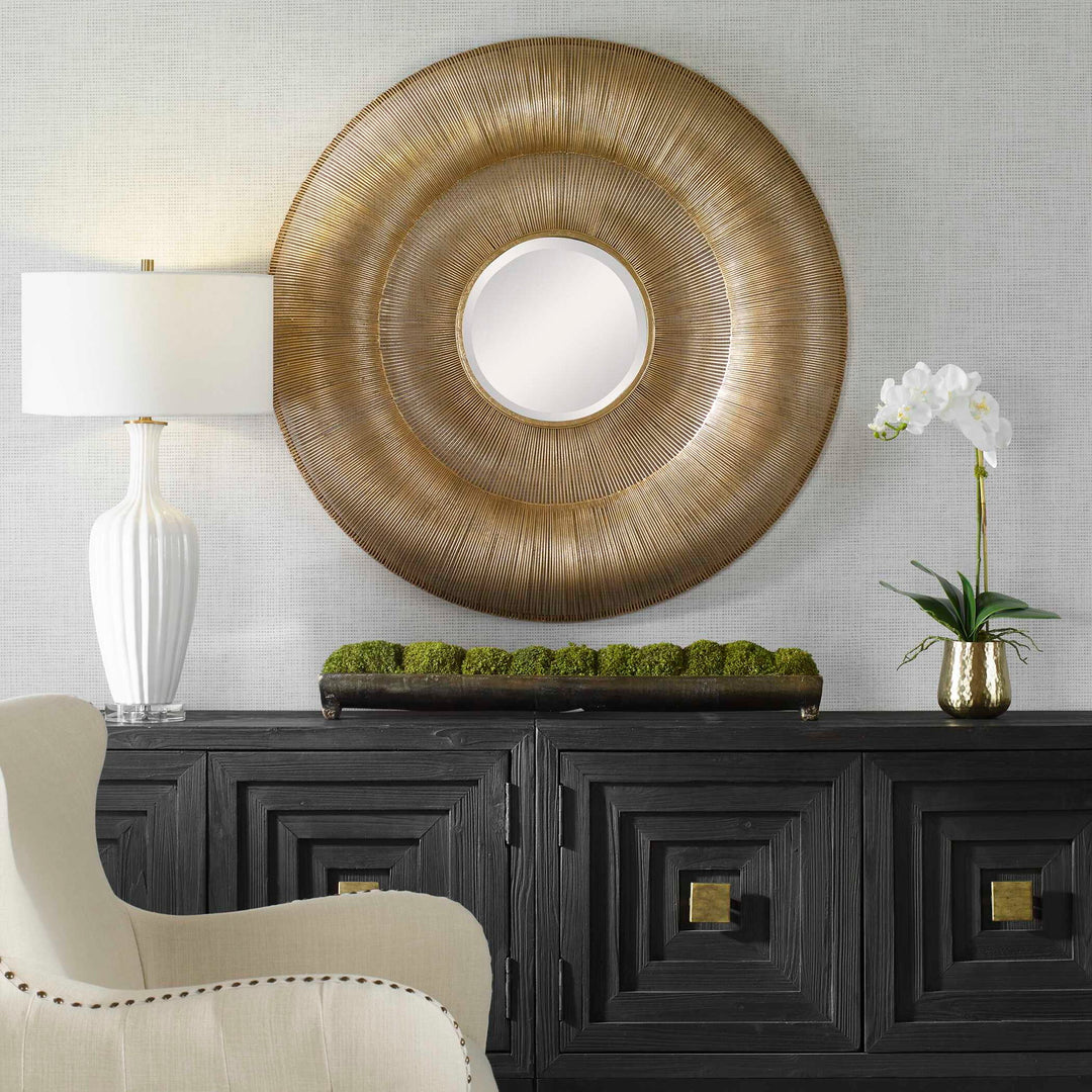 Bauble - Round Mirror - Gold