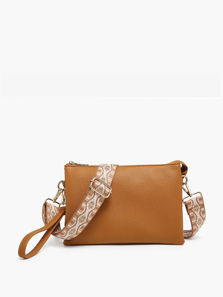 M2056 Izzy Crossbody w/ Guitar Strap: Camel
