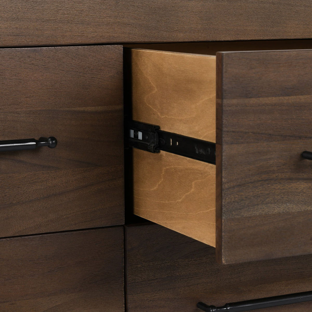 Jaxon - 9 Drawer Dresser - Cocoa Brown