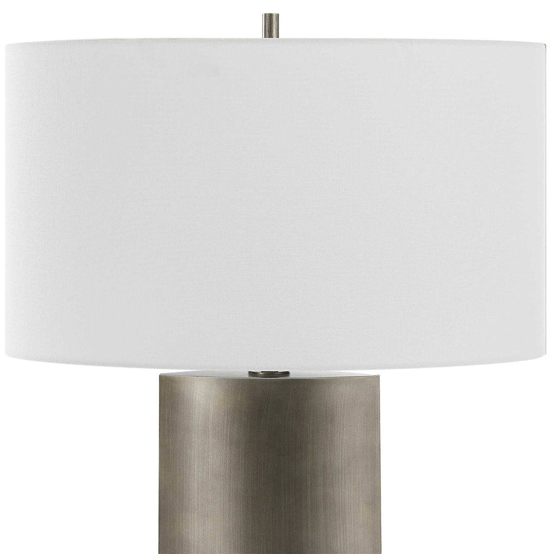 V-Groove - Modern Table Lamp - Dark Gray