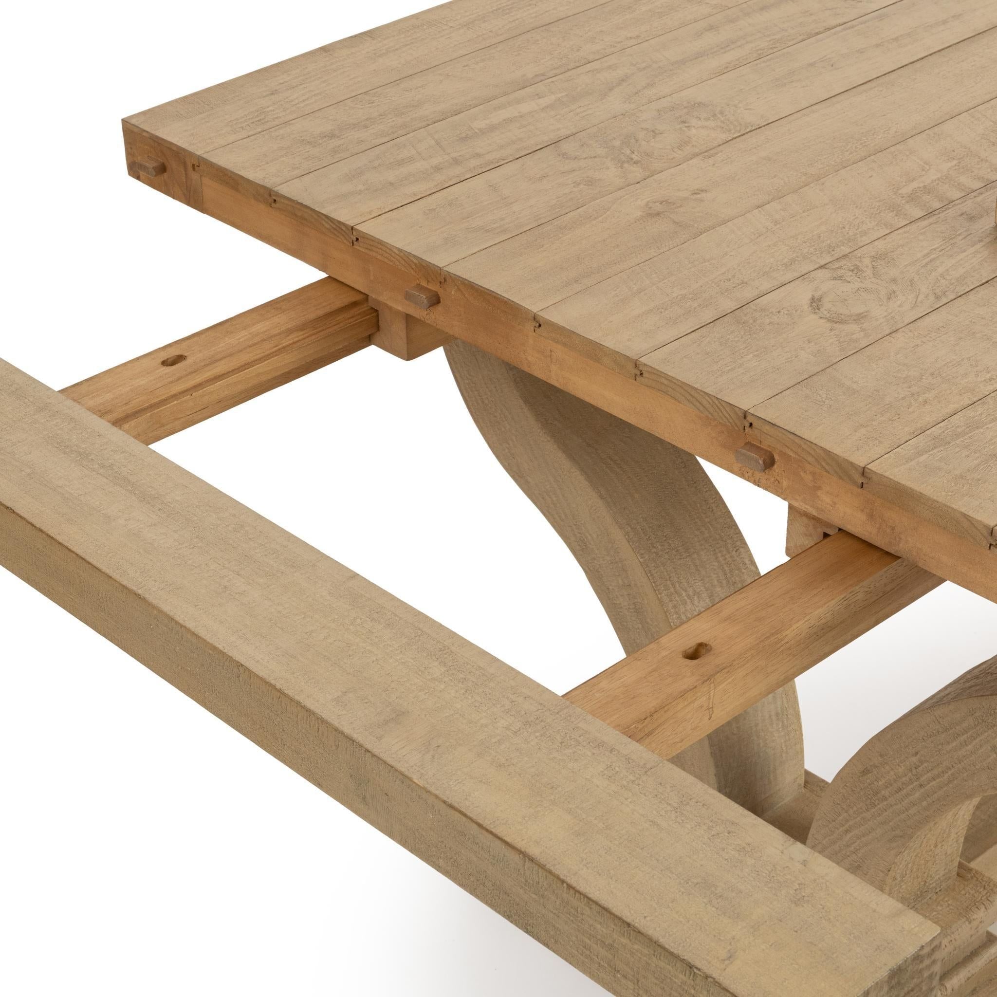 Julia - 86-110" Extension Dining Table - Soft Earth