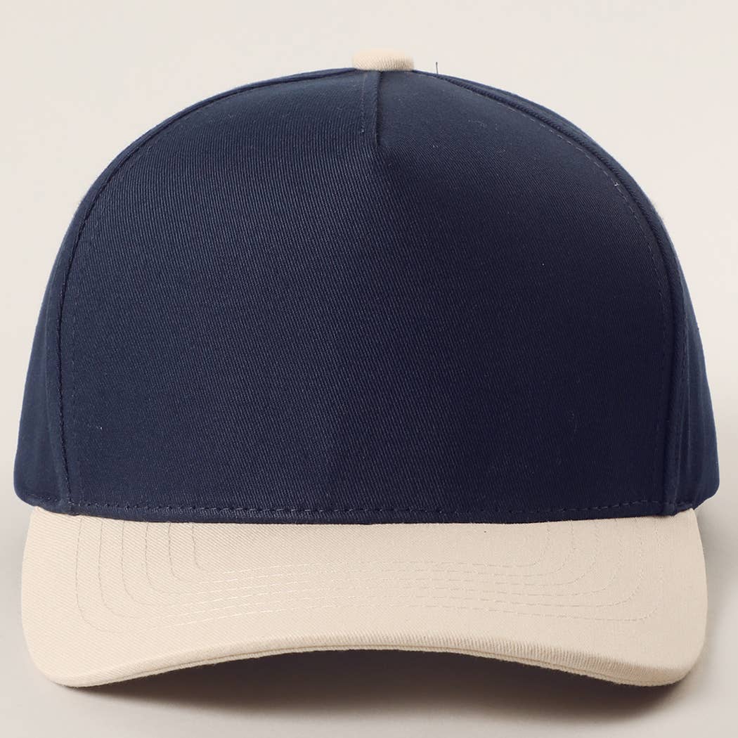 College Color Two-Tone Blank Canvas Trucker Hat