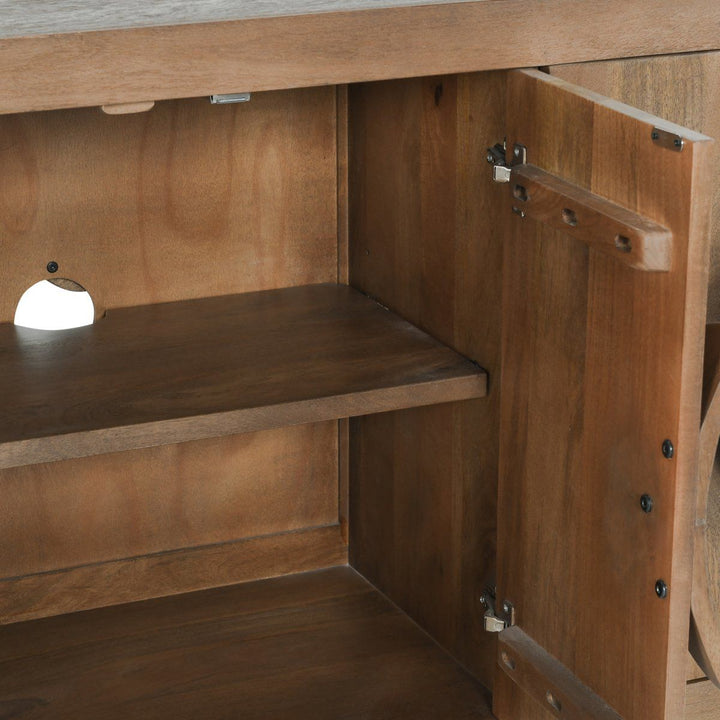 Vally - Wood 6 Door Buffet - Natural