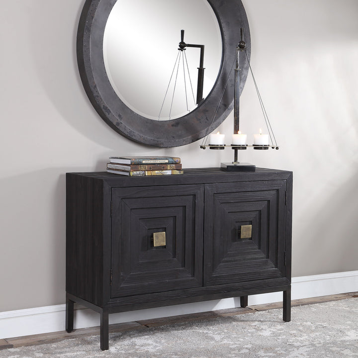 Aiken - 2 Door Cabinet - Dark Walnut